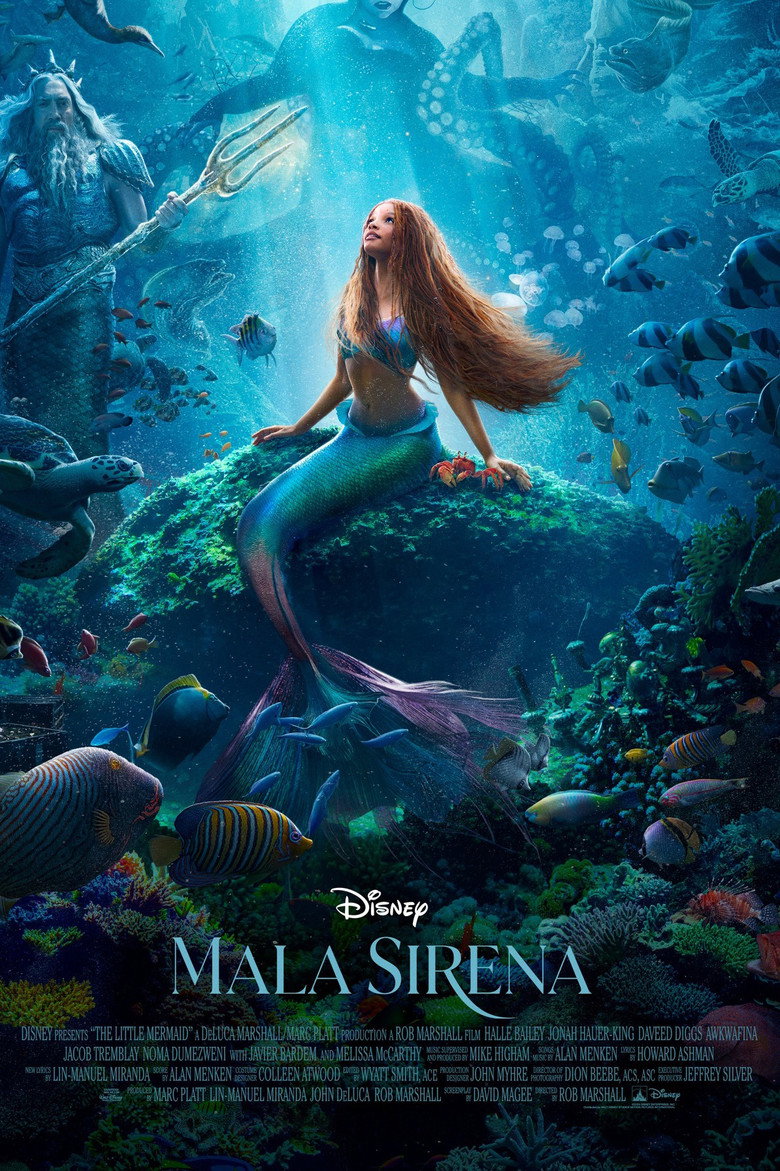 Poster filma ili serije 4K Mala sirena / The Little Mermaid (2023)