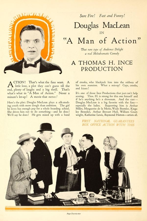 Poster filma ili serije A Man of Action (1923)
