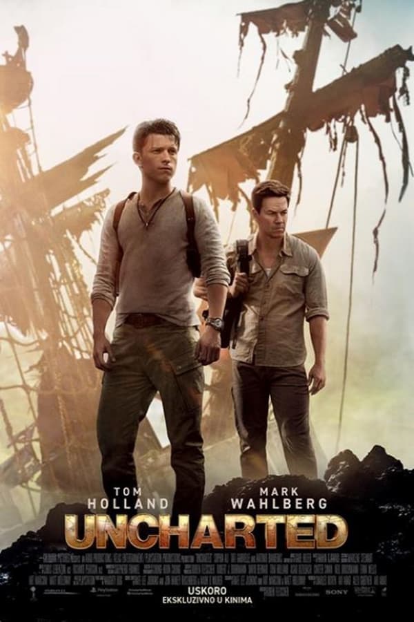 Poster filma ili serije Uncharted (2022)
