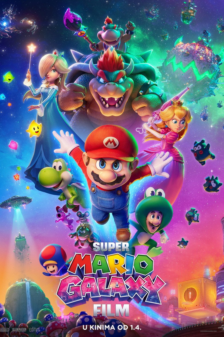 Poster filma ili serije Super Mario Galaxy Film HR (2026)